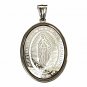 QR6 Blessed Virgin Mary Sunray-Inspired Energy Pendant with Crystals
