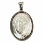 QR6 Blessed Virgin Mary Sunray-Inspired Energy Pendant with Crystals