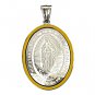 QR6 Blessed Virgin Mary Sunray-Inspired Energy Pendant with Crystals