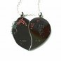 QL5 Couple's Pendant LOVE YOU Heart Necklaces with Energy