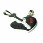 QL4 Couple's Pendant I LOVE YOU Heart Inside Key Crystal