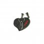 QL4 Couple's Pendant I LOVE YOU Heart Inside Key Crystal