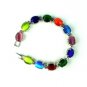 QB56 Long Life Prosperity Multi-colored Jade Quantum Bracelet Oval