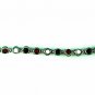 QB54 Goodluck Strength Green Jade Quantum Bracelet Round