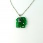 QP47 Good Luck Elephant Green Jade Quantum Pendant
