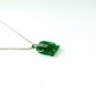 QP47 Good Luck Elephant Green Jade Quantum Pendant