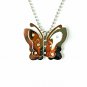 QP60 Cho Butterfly Quantum Energy Necklace 2-Tone
