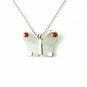 QP60 Cho Butterfly Quantum Energy Necklace 2-Tone