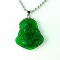 QP49 Goodluck Jade Buddha Quantum Pendant Good Luck Charm w/ Crystals
