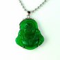 QP49 Goodluck Jade Buddha Quantum Pendant Good Luck Charm w/ Crystals