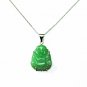 QP49 Goodluck Jade Buddha Quantum Pendant Good Luck Charm w/ Crystals