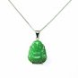 QP49 Goodluck Jade Buddha Quantum Pendant Good Luck Charm w/ Crystals