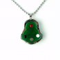 QP49 Goodluck Jade Buddha Quantum Pendant Good Luck Charm w/ Crystals