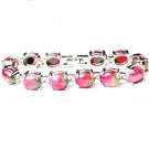 QB62 Positivity Rose Stone Large 14mm Quantum Energy Bracelet