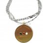 Q17 Quantum Pendant Titanium/Gold Energy Necklace w/ FIR, Germanium, Tourmaline