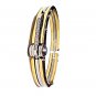 QB48 Tejo 50 Shades of Grey Inspired Handcuff Crystals Energy Bracelet Gold