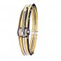 QB48 Tejo 50 Shades of Grey Inspired Handcuff Crystals Energy Bracelet Gold