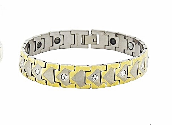 QBT4 Dalimara Kai Gold Tungsten Energy Bracelet and Magnetic