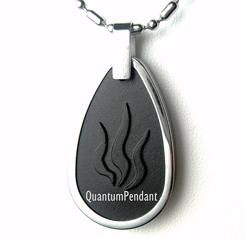 QP22 Scalar Quantum Pendant Fire & Water-Drop w/ Far Infrared Energy Necklace