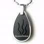 QP22 Scalar Quantum Pendant Fire & Water-Drop w/ Far Infrared Energy Necklace