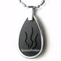 QP22 Scalar Quantum Pendant Fire & Water-Drop w/ Far Infrared Energy Necklace