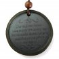 Blessed Medallion of Jesus Divine Mercy with Scalar Energy Made from Lava Rock