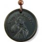 Blessed Medallion of Jesus Divine Mercy with Scalar Energy Made from Lava Rock
