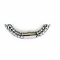 WQB7 Dalimara Women's Snake Mesh Stainless Steel w/ Crystals Magnetic Bracelet