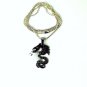 QP37 Dalimara Sephira Eragon Dragon Stainless Steel Energy Pendant w/ Crystal