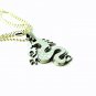 QP37 Dalimara Sephira Eragon Dragon Stainless Steel Energy Pendant w/ Crystal