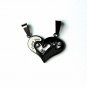 QL5 Couple's Pendant I LOVE YOU Heart Energy Necklaces with Crystals