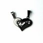 QL5 Couple's Pendant I LOVE YOU Heart Energy Necklaces with Crystals