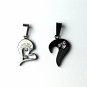 QL5 Couple's Pendant I LOVE YOU Heart Energy Necklaces with Crystals
