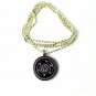 QP38 Dalimara Medusa Head Stainless Steel Greek Key Energy Necklace