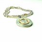 QP38 Dalimara Medusa Head Stainless Steel Greek Key Energy Necklace