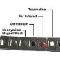 QB36 Dalimara Quantum Bracelet Stainless Steel 2-Tone Greek Key Print