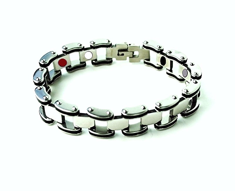 QB35 Dalimara Quantum Bracelet Stainless Steel 2-Tone Energy Band