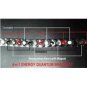 QB53 Piraeus Quantum Energy Bracelet 2-Tone Greek Key Print