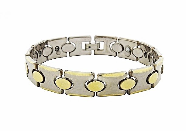 QBT2 Dalimara Hikari Gold Tungsten Energy Bracelet and Magnetic