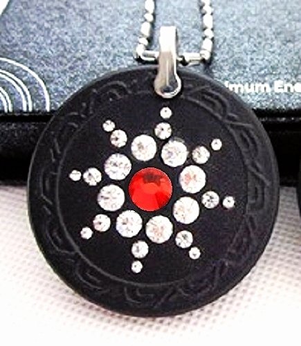 QP7 Dalimara Signature Quantum Pendant 5000 Neg Ions Swarovski Garnet +4 Energy