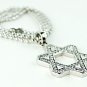 QP41 Marcasite Judaica Star of David Pendant Energy Quantum Necklace