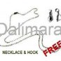 QP41 Marcasite Judaica Star of David Pendant Energy Quantum Necklace