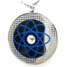 QP18 Dalimara Pendant Blue with Swarovski Crystal