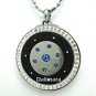 QP12 Dalimara Quantum Pendant Blue Sapphire Crystal