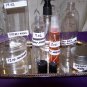 Empty Clear Plastic PET Bottles w Caps 2oz travel size lot of 25