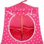 Toy Pop Up Play Tent, 2 Sleeping Bags, pink, polka dot print fabric, handmade