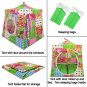 Toy Pop Up Play Tent, 2 Sleeping Bags, multi-color, garden print fabric, handmade