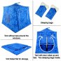Toy Pop Up Play Tent, 2 Sleeping Bags, light blue, silver star print sparkling print, handmade
