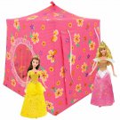 Toy Pop Up Play Tent, 2 Sleeping Bags, pink, flower print fabric, handmade