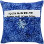 Tooth Fairy Pillow, blue, daisy shadow print fabric, iridescent flower bead trim for girls, handmade
